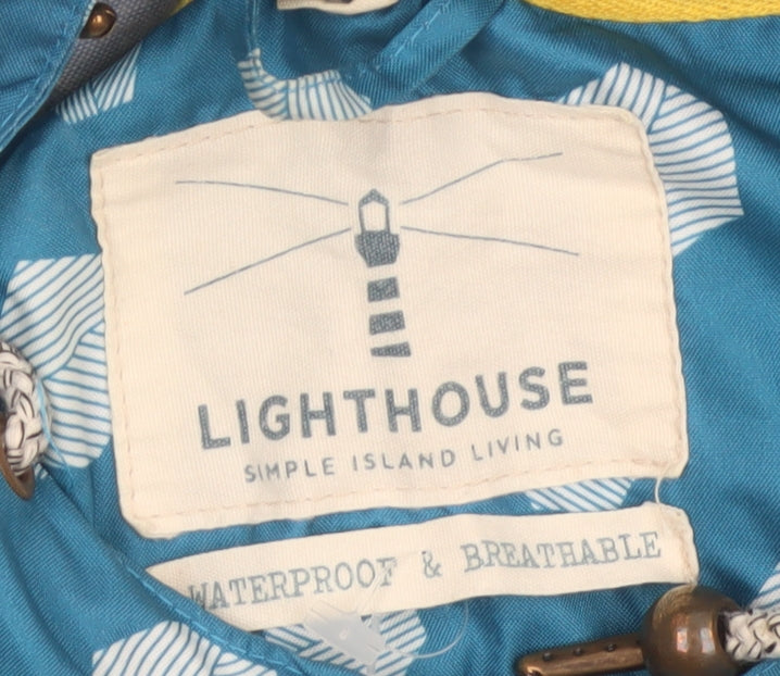 Lighthouse Women’s Blue Size 20 Aria Waterproof Hooded Rain Jacket