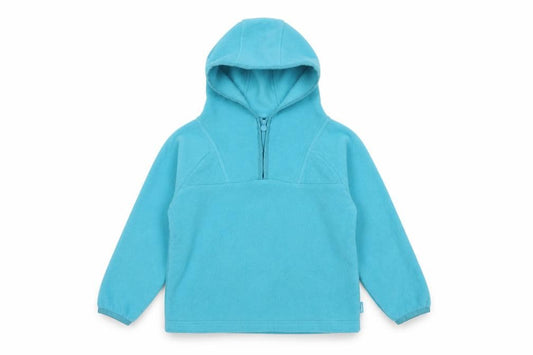 Regatta Boys Blue 5-6 Years Fleece Hooded Half Zip Pullover Hoodie
