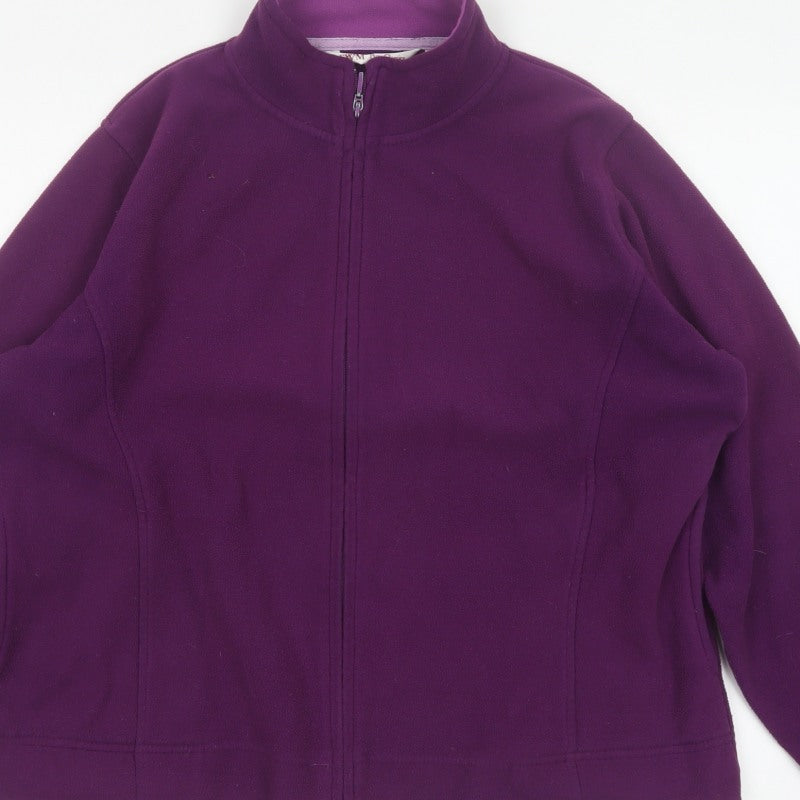 EWM Pure Classics Women’s Purple Size 20 Fleece Full Zip Jacket