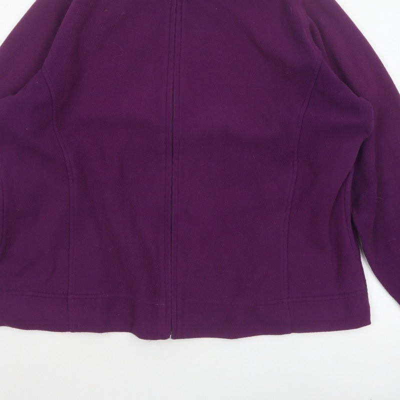 EWM Pure Classics Women’s Purple Size 20 Fleece Full Zip Jacket