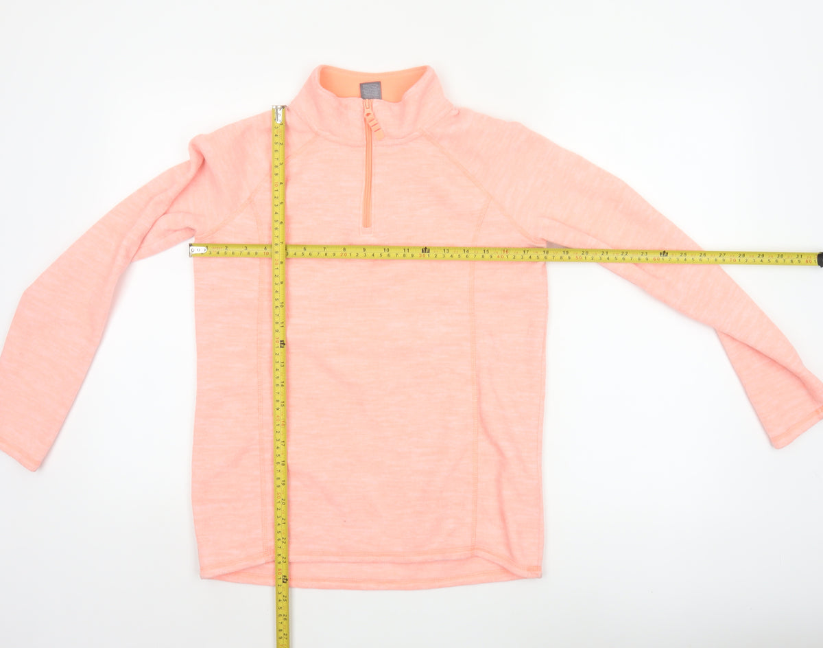 Champion Teens Pink XL 14-16 1/4 Zip Fleece Pullover Sweatshirt