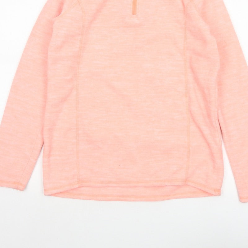 Champion Teens Pink XL 14-16 1/4 Zip Fleece Pullover Sweatshirt