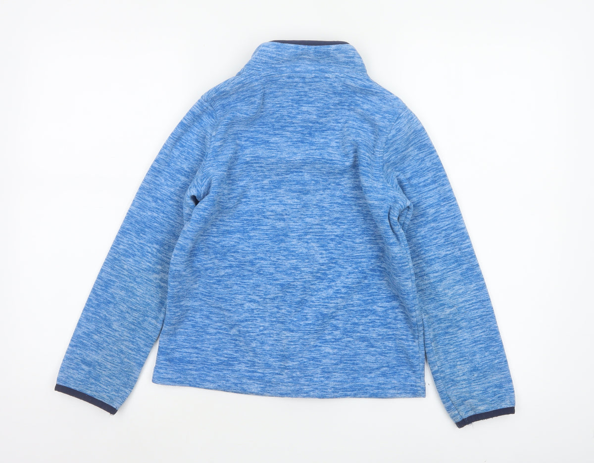 Peter Storm Boys Blue 9-10 Years Full Zip Fleece Jacket Outdoor