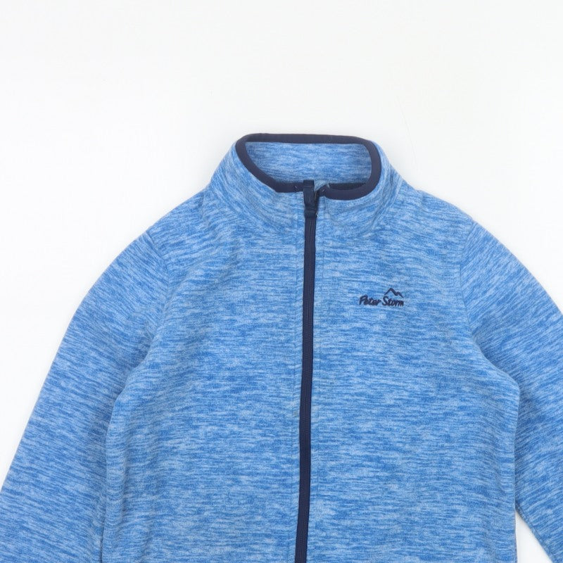 Peter Storm Boys Blue 9-10 Years Full Zip Fleece Jacket Outdoor