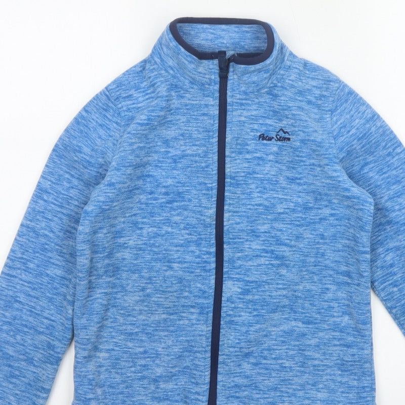 Peter Storm Boys Blue 9-10 Years Full Zip Fleece Jacket Outdoor