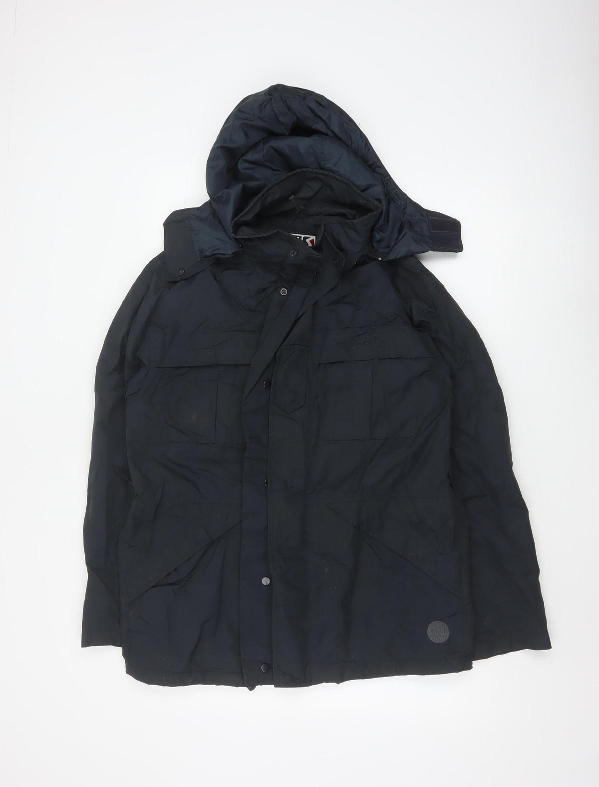 Schott NYC Men's Blue Small Hooded Parka Jacket