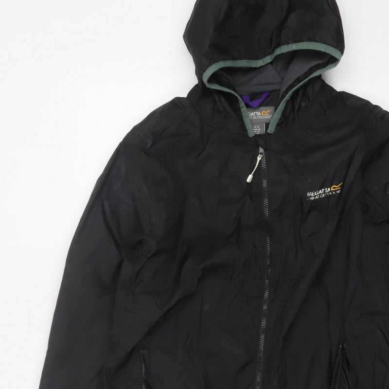 Regatta Women’s Black Size 16 Hooded Windbreaker Jacket