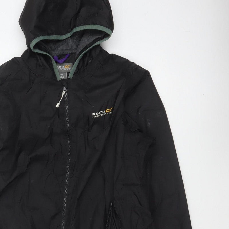 Regatta Women’s Black Size 16 Hooded Windbreaker Jacket