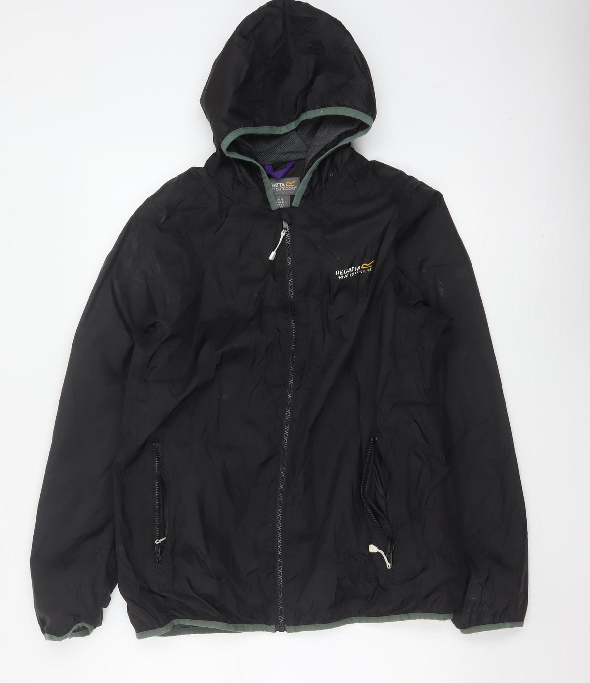 Regatta Women’s Black Size 16 Hooded Windbreaker Jacket