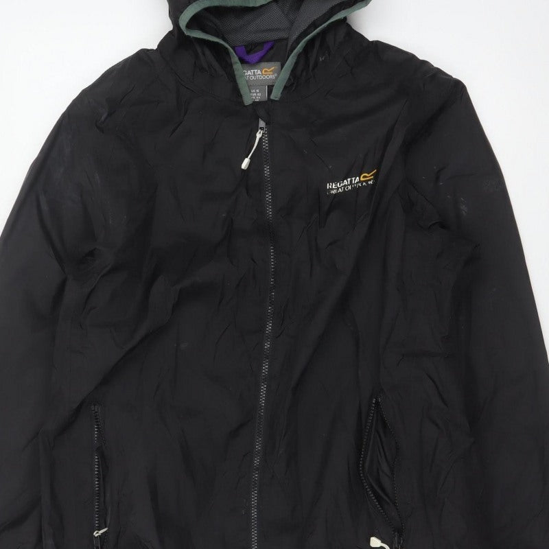 Regatta Women’s Black Size 16 Hooded Windbreaker Jacket