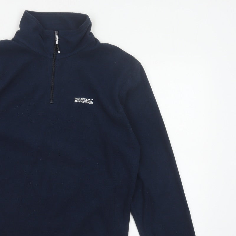 Regatta Men’s Navy Blue M 1/4 Zip Fleece Pullover Sweatshirt