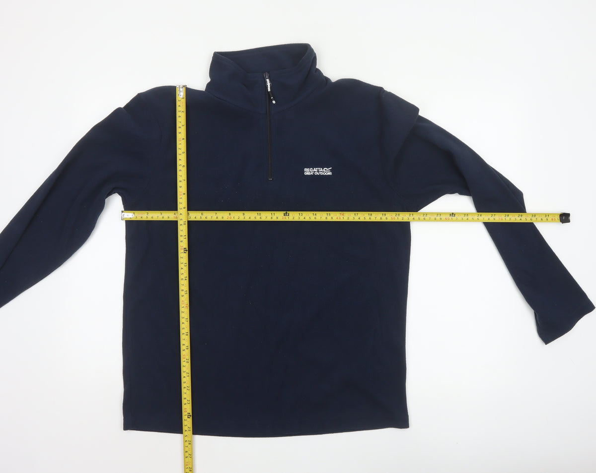 Regatta Men’s Navy Blue M 1/4 Zip Fleece Pullover Sweatshirt