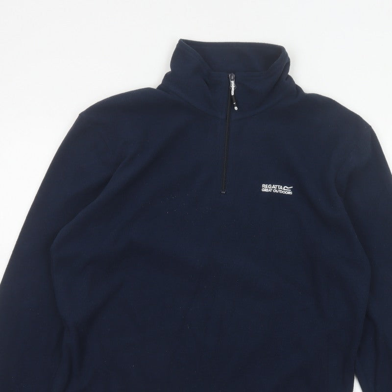 Regatta Men’s Navy Blue M 1/4 Zip Fleece Pullover Sweatshirt