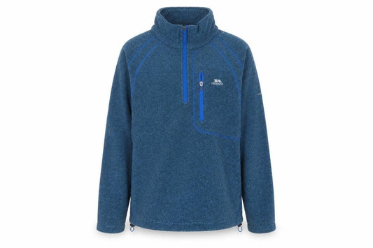 Trespass Men’s Blue S 1/4 Zip Fleece Sweatshirt Airtrap Hiking