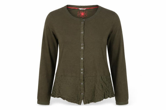 White Stuff Women’s Green UK 10 Floral Long Sleeve Tunic Blouse