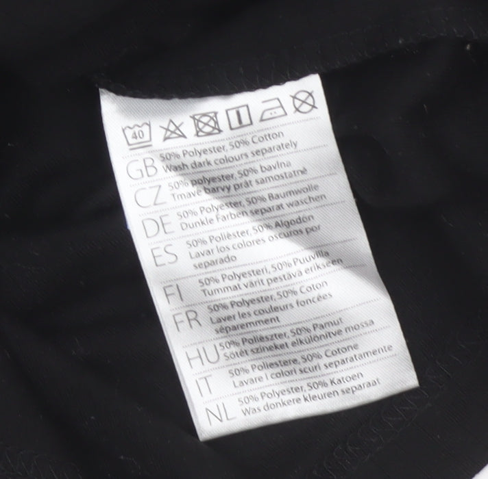 Portwest Men’s Black Small Long Sleeve Basic Workwear T-Shirt