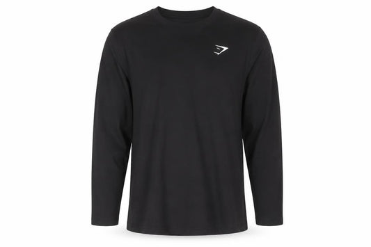 Gymshark Men’s Black L Athletic Long Sleeve Logo T-Shirt