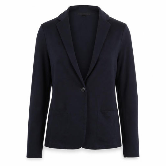 UNIQLO Women’s Blue XS Cotton Blend Single-Breasted Blazer Jacket