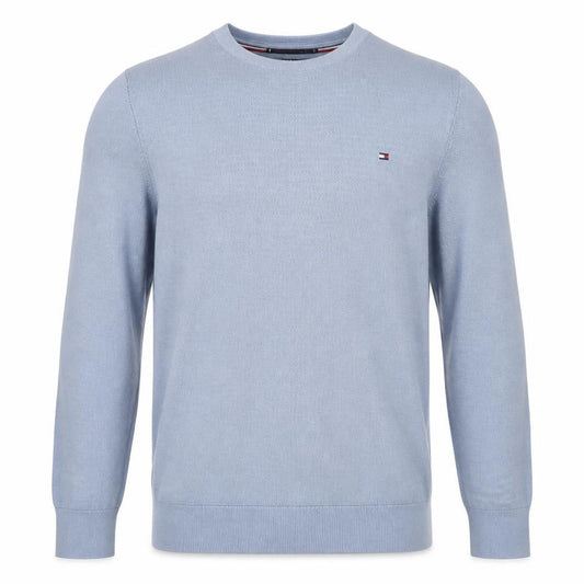 Tommy Hilfiger Men’s Blue M Crew Neck Logo Cotton Sweatshirt