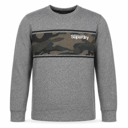Superdry Men’s Grey M Camo Graphic Crew Neck Sweatshirt