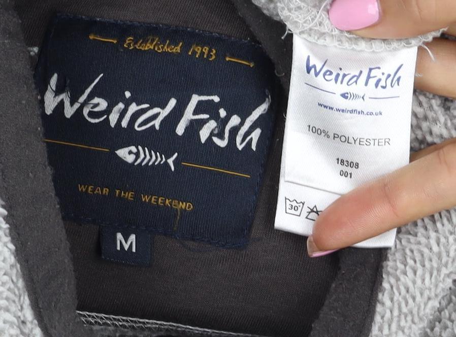 Weird Fish Men’s Grey M Fleece Full Zip Outdoor Jacket