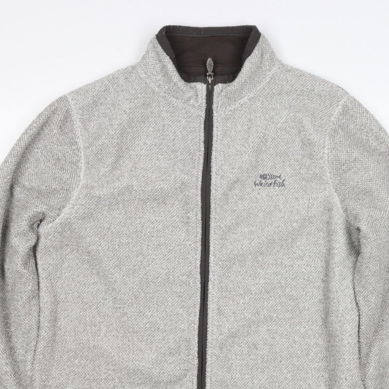 Weird Fish Men’s Grey M Fleece Full Zip Outdoor Jacket