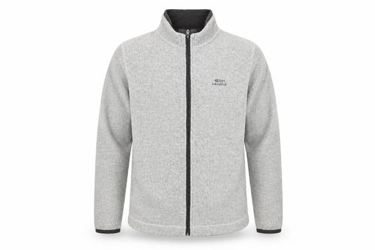 Weird Fish Men’s Grey M Fleece Full Zip Outdoor Jacket