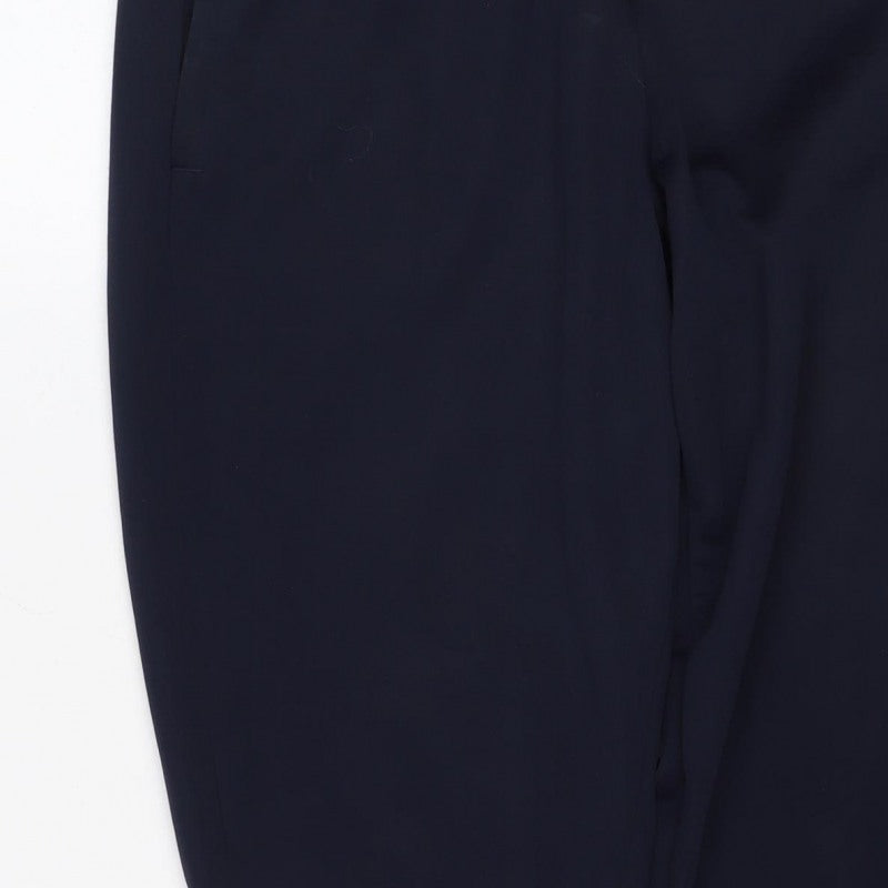 adidas Men’s Blue L Track Pants AEROREADY White Stripe