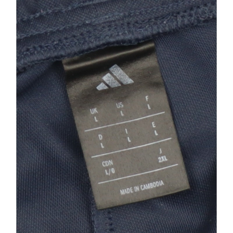 adidas Men’s Blue L Track Pants AEROREADY White Stripe