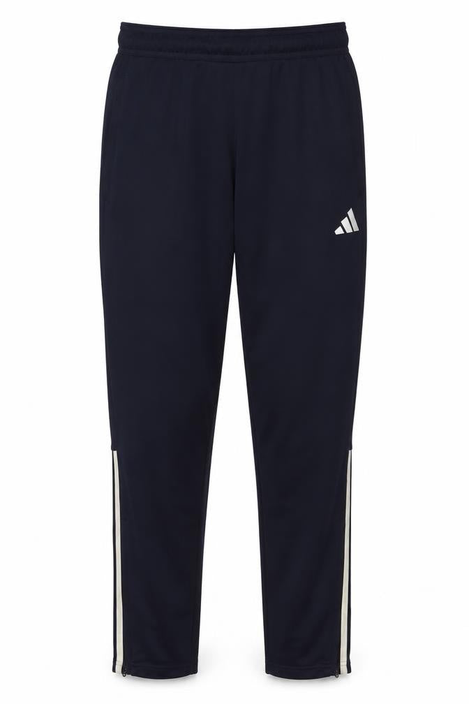 adidas Men’s Blue L Track Pants AEROREADY White Stripe