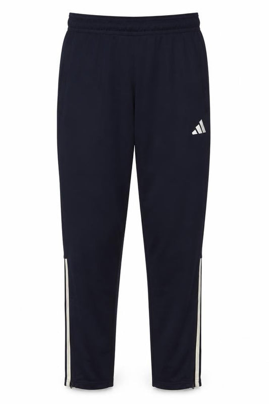 adidas Men’s Blue L Track Pants AEROREADY White Stripe