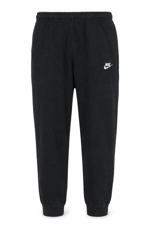 Nike Men’s Black L Fleece Sweatpants Joggers Elastic Waist Logo