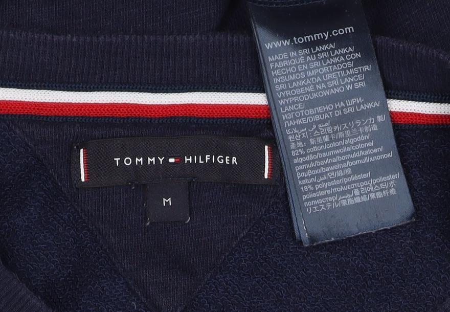 Tommy Hilfiger Men’s Blue M Crew Neck Embroidered Logo Sweatshirt