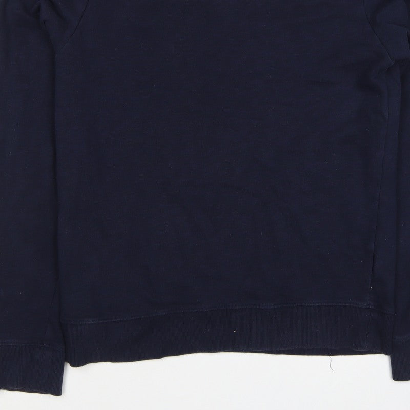 Tommy Hilfiger Men’s Blue M Crew Neck Embroidered Logo Sweatshirt