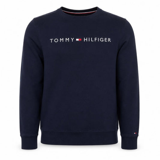 Tommy Hilfiger Men’s Blue M Crew Neck Embroidered Logo Sweatshirt