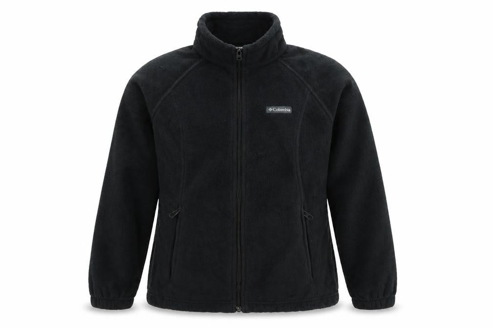 Columbia Women Black M Fleece Full Zip Basic Jacket Outdoor