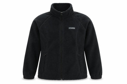 Columbia Women Black M Fleece Full Zip Basic Jacket Outdoor