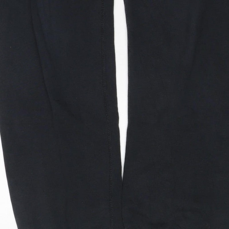 Nike Women Black S Jogger Sweatpants Fleece Logo Drawstring