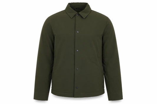 Zara Men’s Green M Lightweight Snap Front Jacket Zip Pockets