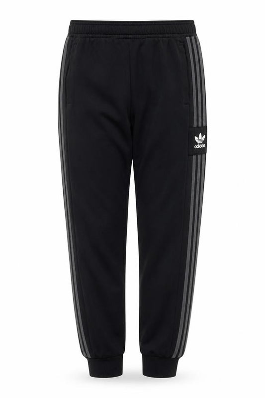Adidas Boys Black 13-14 Years Track Pants Trefoil 3 Stripe