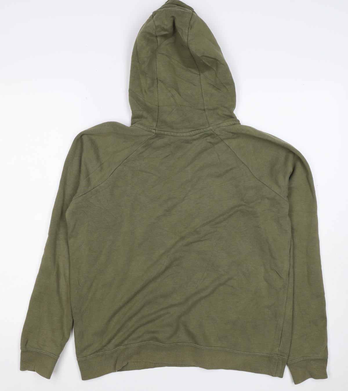 Nike Men’s Green M Pullover Hoodie Embroidered Logo Pocket