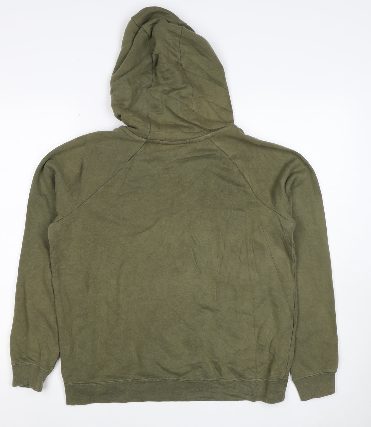 Nike Men's Green M Pullover Hoodie Logo Drawstring Kangaroo Pocket