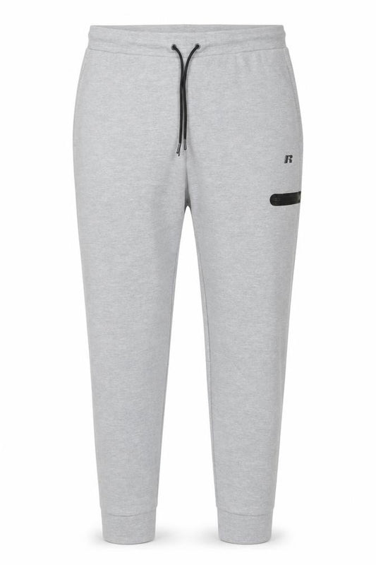 Russell Men’s Grey L Fusion Knit Drawstring Sweatpants Zip Pocket