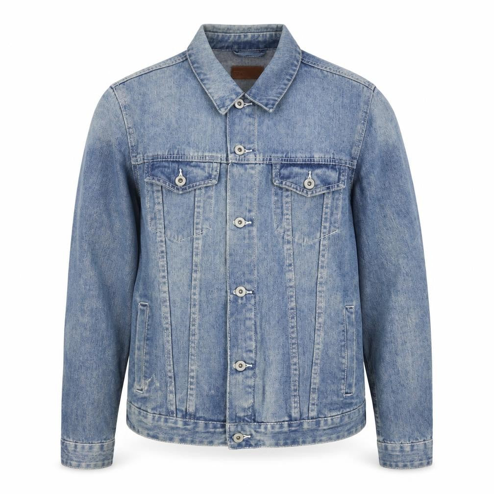 ASOS Men's Blue M Cotton Denim Basic Jacket Button Pockets