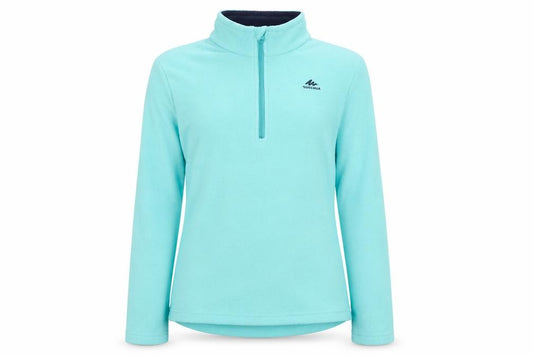 Quechua Girls Blue 12 Years 1/4 Zip Fleece Track Jacket