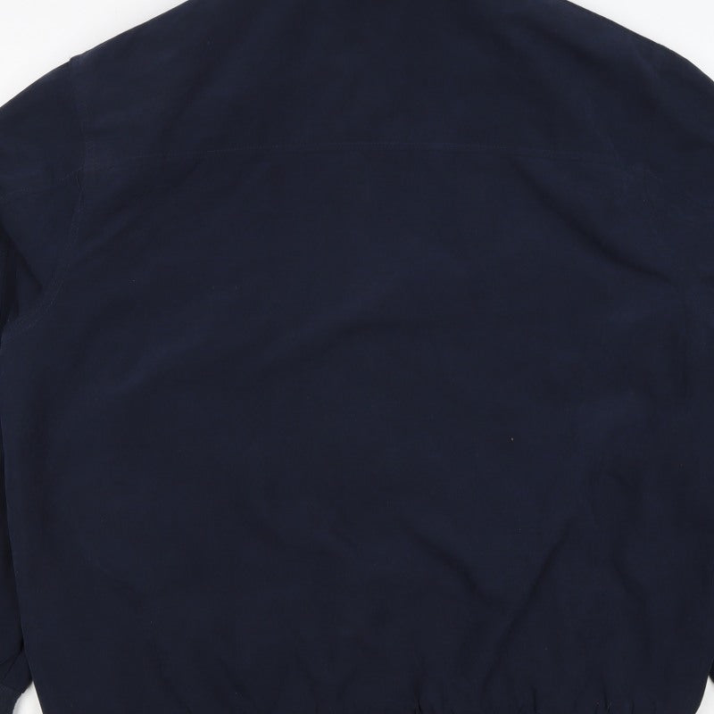 Easy Men's Blue XL Bomber Jacket Full Zip Lined Classic