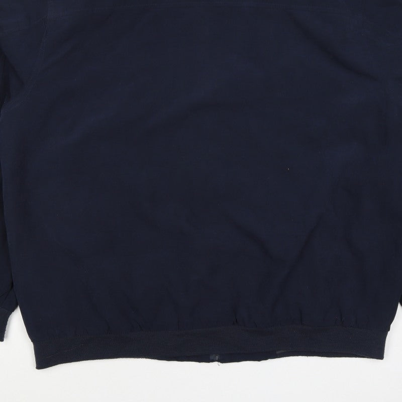 Easy Men's Blue XL Bomber Jacket Full Zip Lined Classic