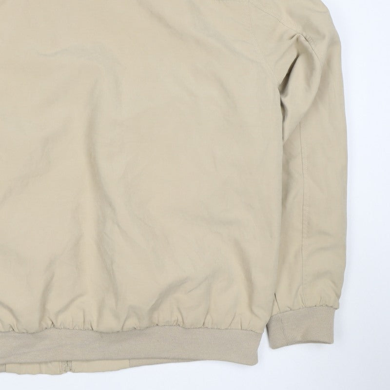 EASY Men's Beige XL Bomber Jacket Full Zip Lined Classic