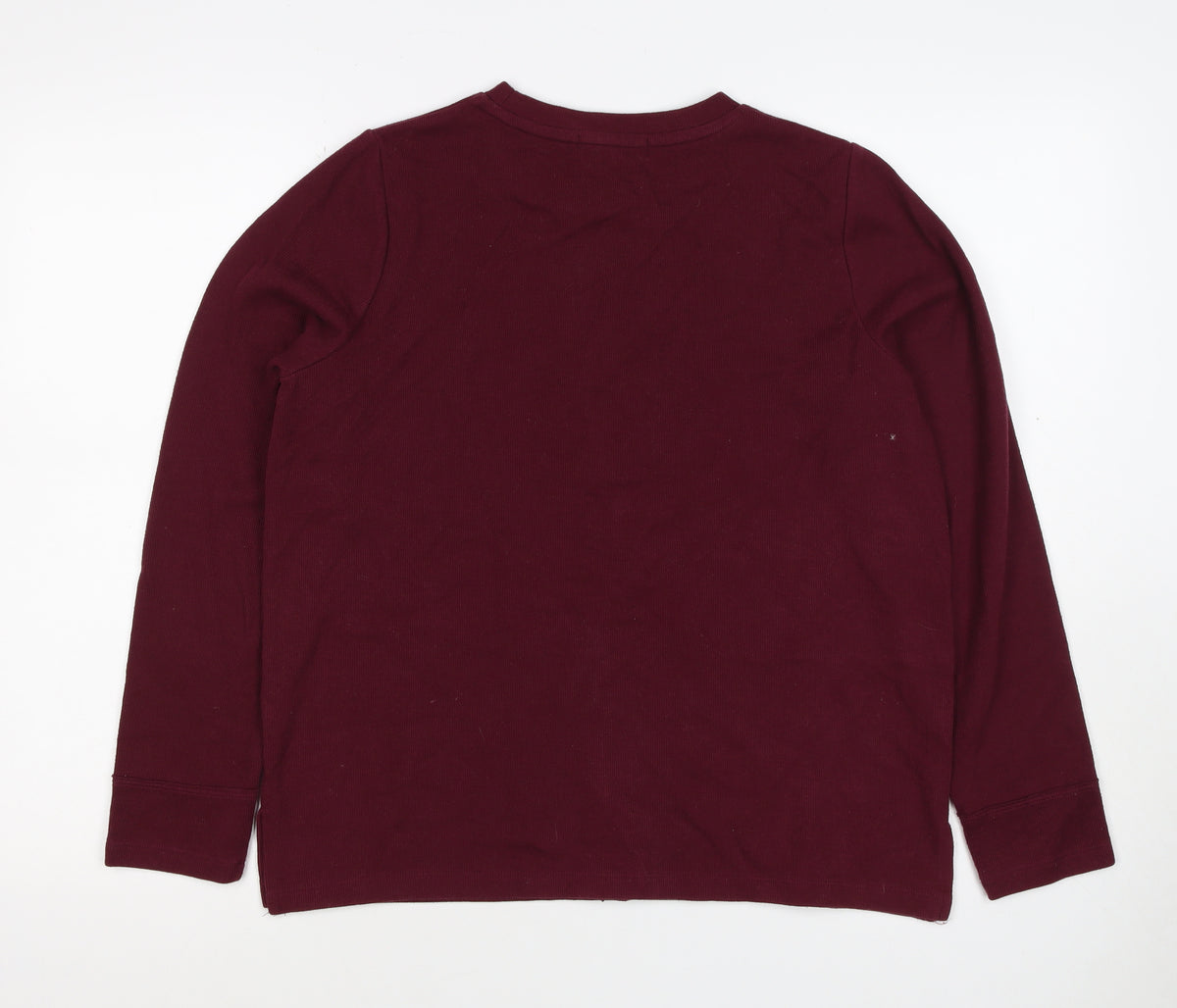 Marks and Spencer Women’s Burgundy Red Size 14 Crew Neck Pullover Sweatshirt