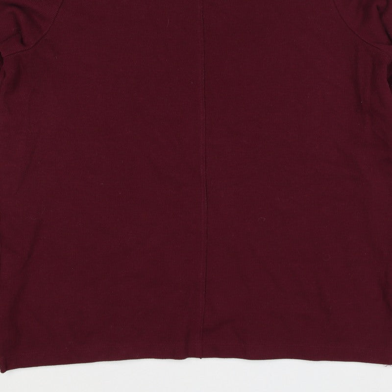 Marks and Spencer Women’s Burgundy Red Size 14 Crew Neck Pullover Sweatshirt
